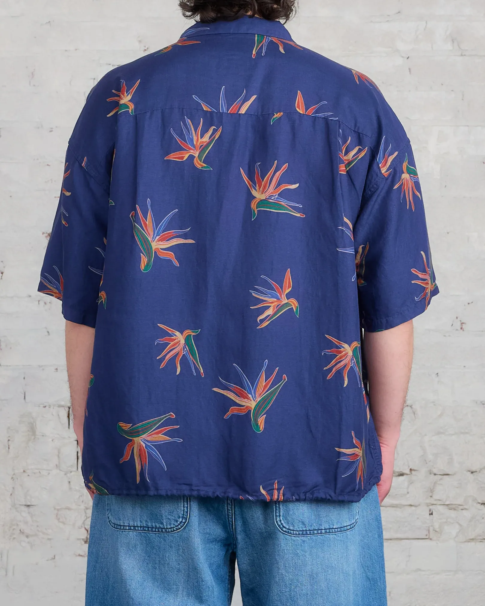 Hot nanamica Cupra Hemp Aloha Button Shirt Navy