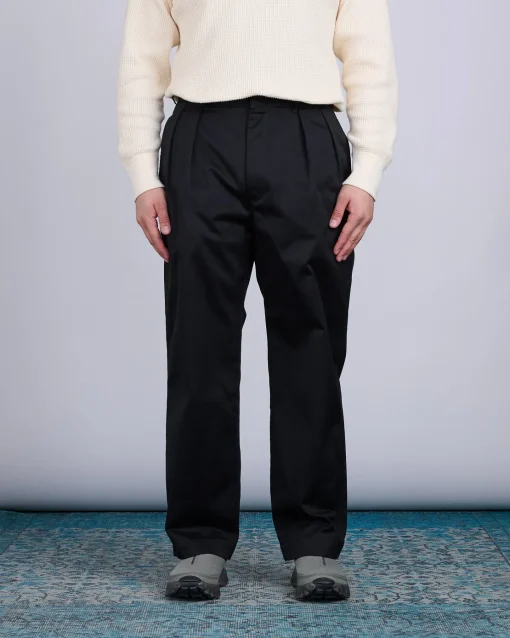 Outlet nanamica Double Pleat Hybrid Chino Pant Black