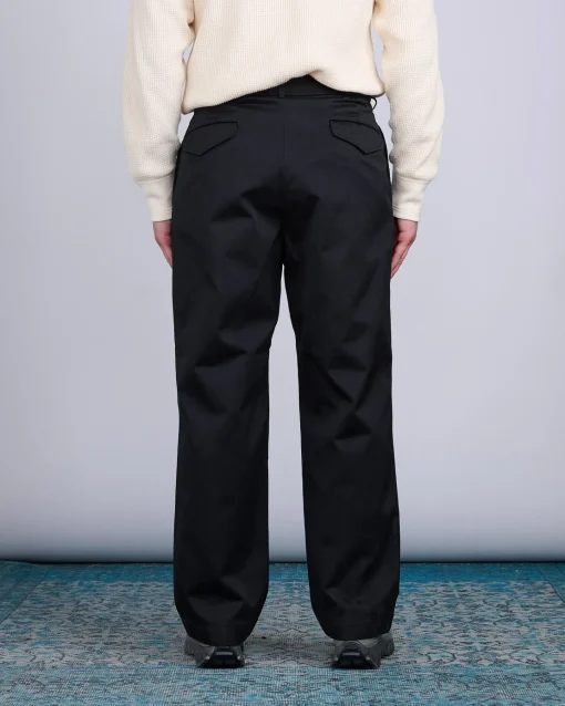 Outlet nanamica Double Pleat Hybrid Chino Pant Black