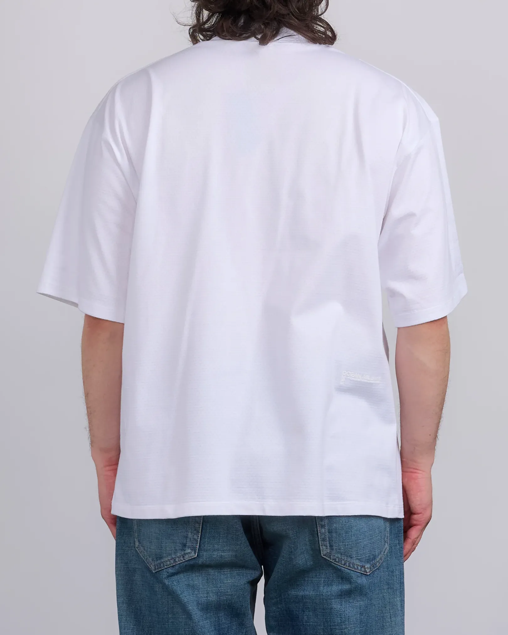 Clearance nanamica Mock Neck Coolmax T-Shirt Off White