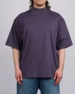 Hot nanamica Mock Neck Coolmax T-Shirt Vintage Navy