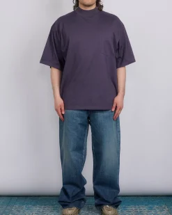 Hot nanamica Mock Neck Coolmax T-Shirt Vintage Navy