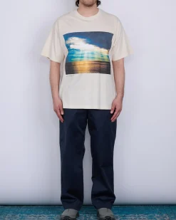 New nanamica OOAL Photo Print T-Shirt Ecru