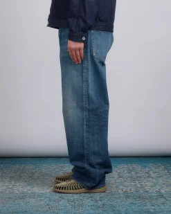 Sale nanamica Selvage Denim Pants Vintage Indigo