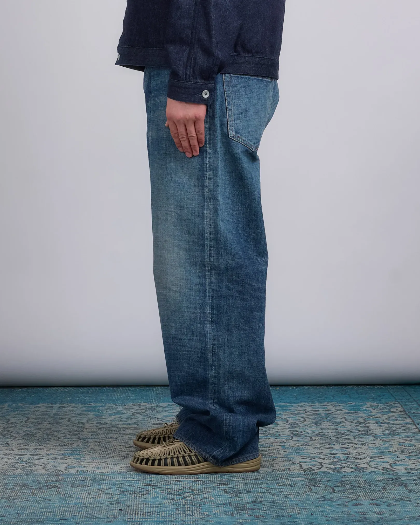 Sale nanamica Selvage Denim Pants Vintage Indigo