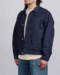 Outlet nanamica Short Denim Slub Yarn Jacket Indigo