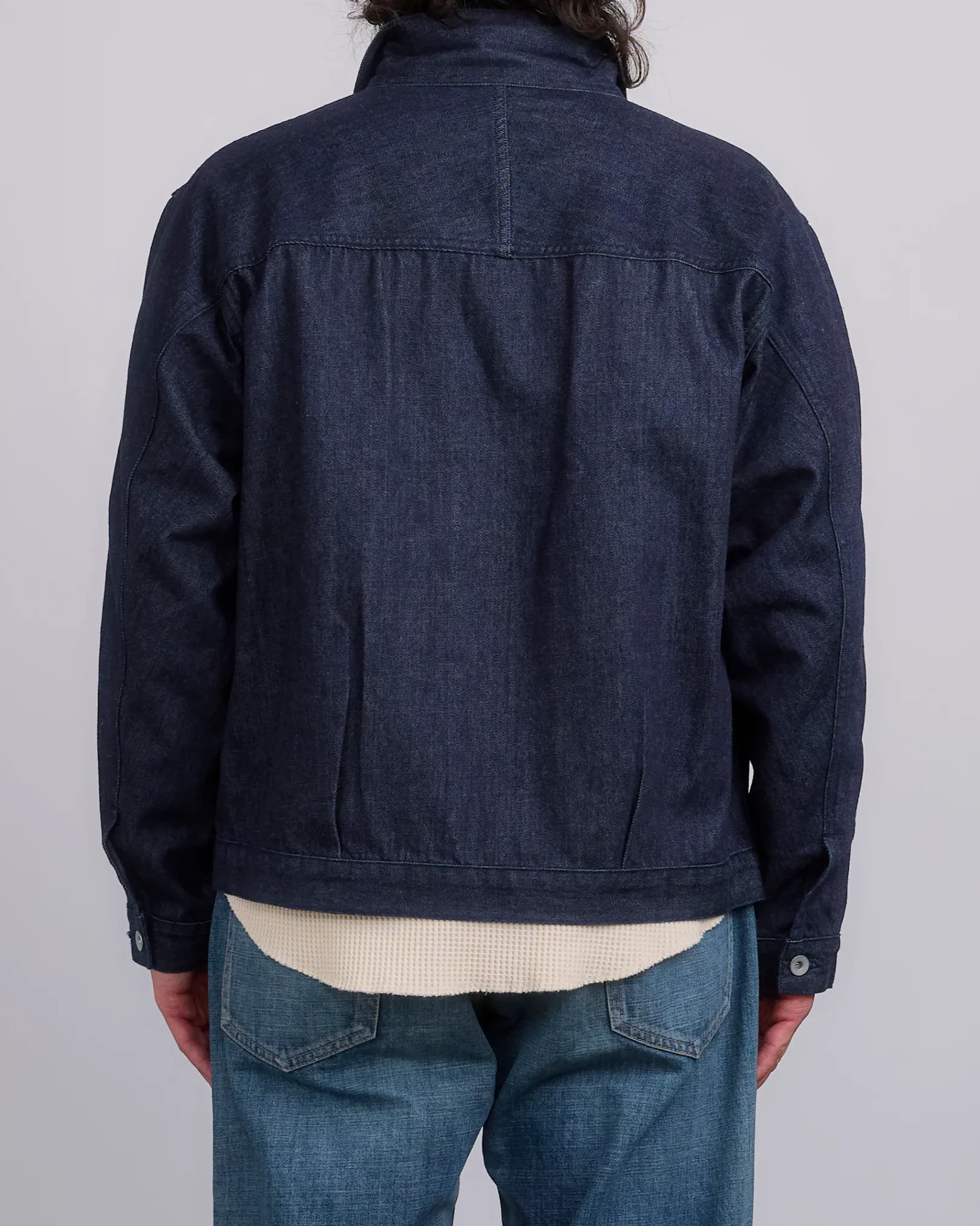 Outlet nanamica Short Denim Slub Yarn Jacket Indigo