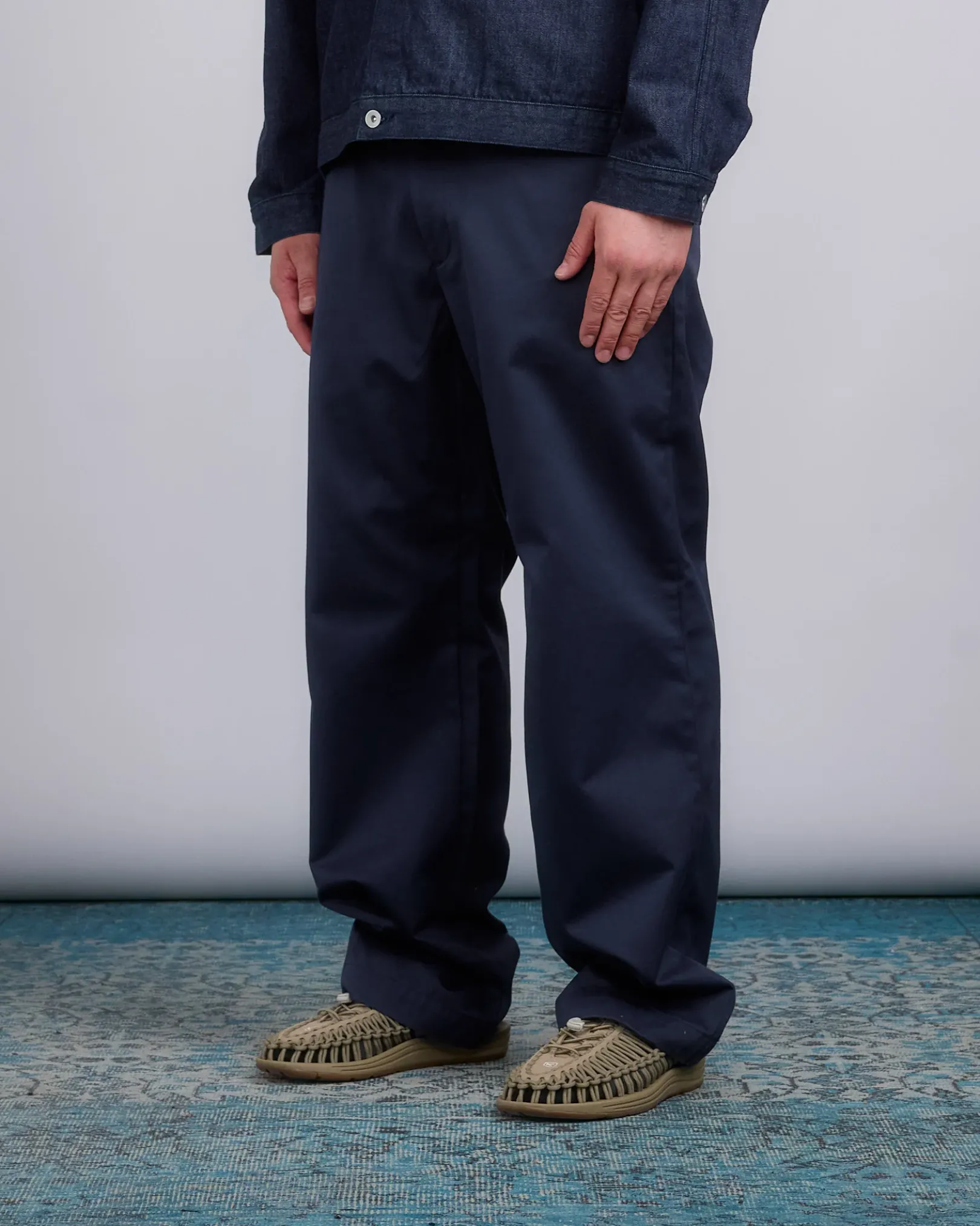 New nanamica Wide Straight CCY Chino Pant Navy
