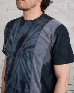 Fashion Needles 5 Cuts T-Shirt Bu0026W Mishsmash Dye