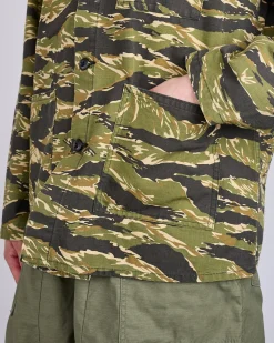 Online Needles D.N. Coverall Jacket Cotton Ripstop Tiger Camo