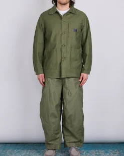 Fashion Needles D.N. Coverall Jacket Back Sateen Olive