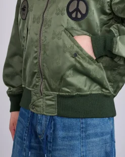 Hot Needles L2-B Jacket Papillon Jacquard Sateen Olive