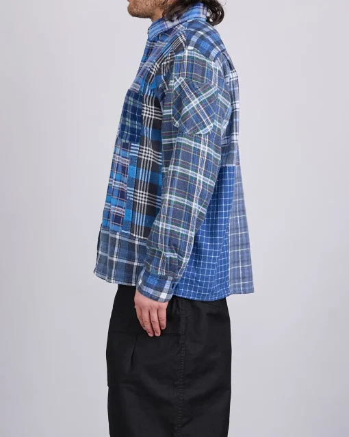 Best Needles Rebuild Flannel Straight Hem Button Shirt Assorted