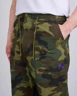 Clearance Needles String Fatigue Pant Cotton Ripstop Woodland Camo