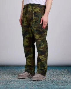 Clearance Needles String Fatigue Pant Cotton Ripstop Woodland Camo