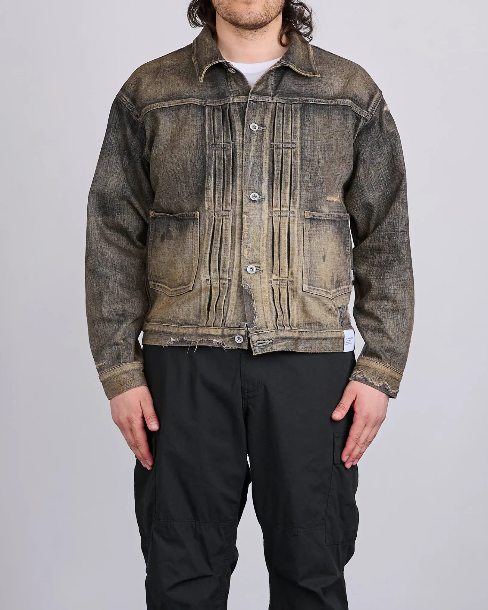 Online Neighborhood Savage Type-1 Denim Jacket MOD Black