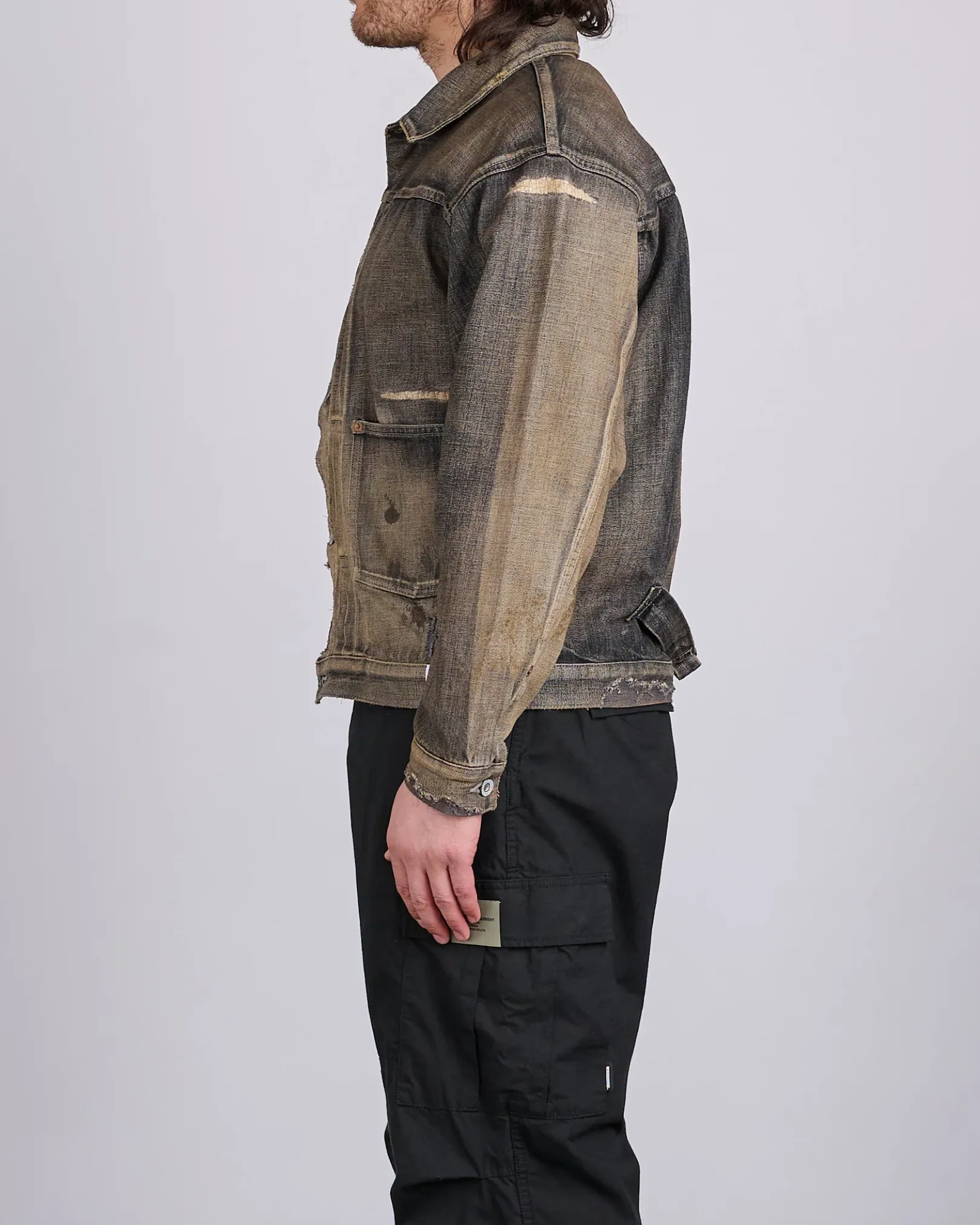 Online Neighborhood Savage Type-1 Denim Jacket MOD Black