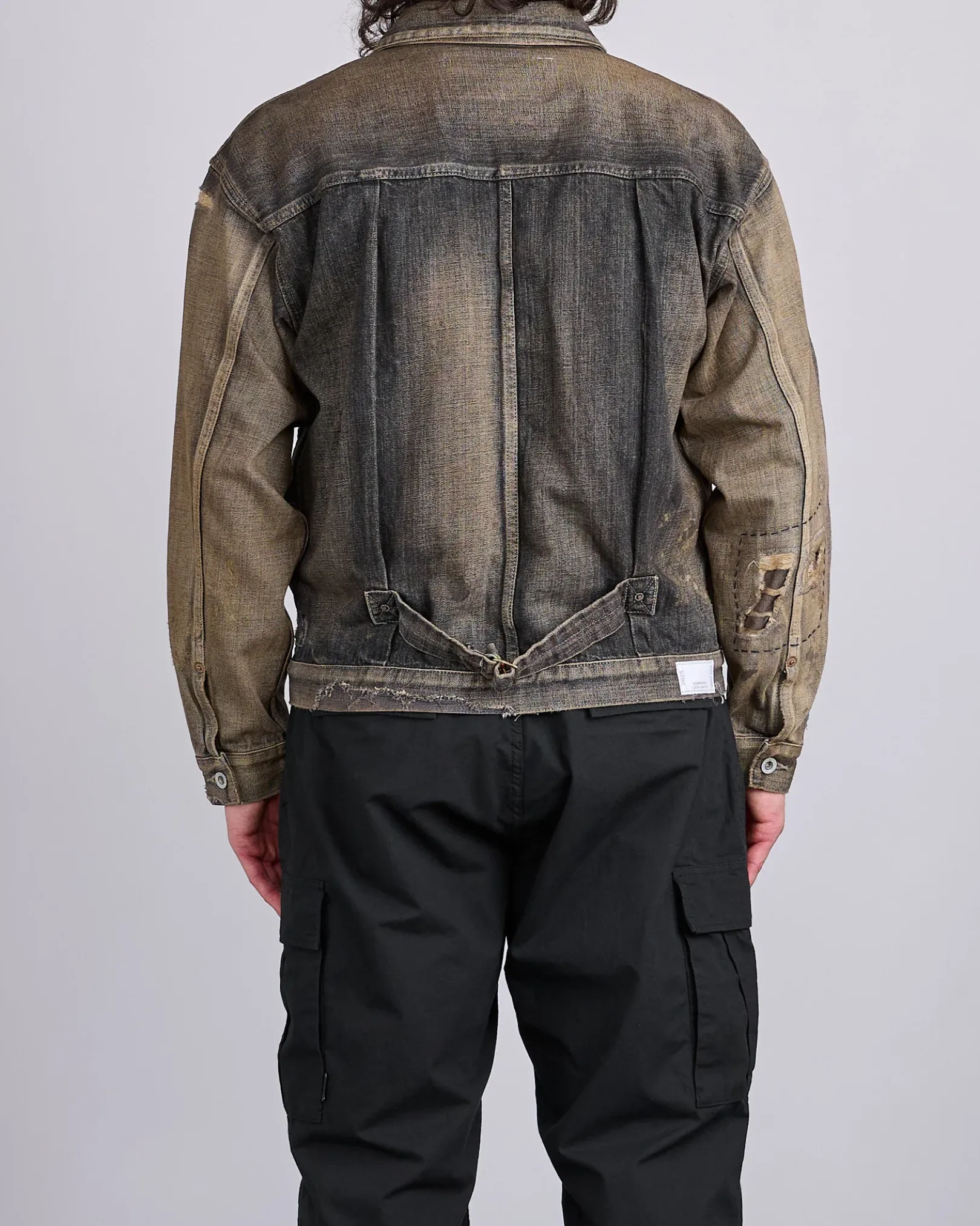 Online Neighborhood Savage Type-1 Denim Jacket MOD Black