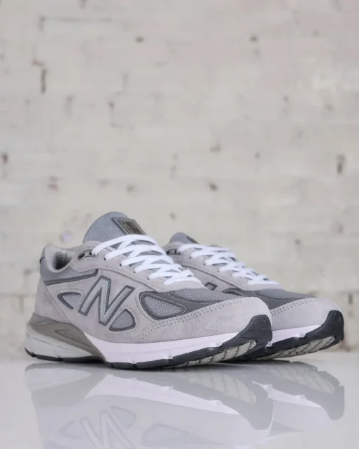 Fashion New Balance Men's U990v4 Made in USA Grey Silver