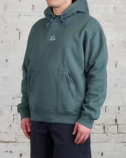 Hot Nike ACG Therma-FIT Lungs Hooded Sweatshirt Vintage Green Summit White