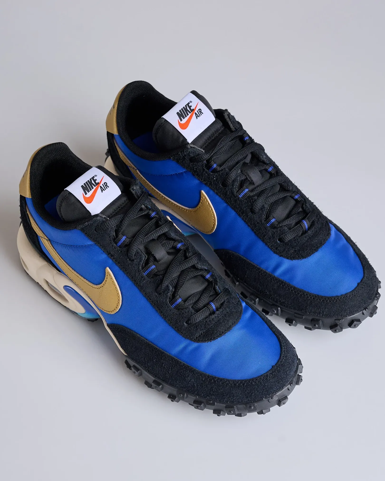 Discount Nike Air Max Waffle SP Hyper Blue Metallic Gold-Black FV6946 400