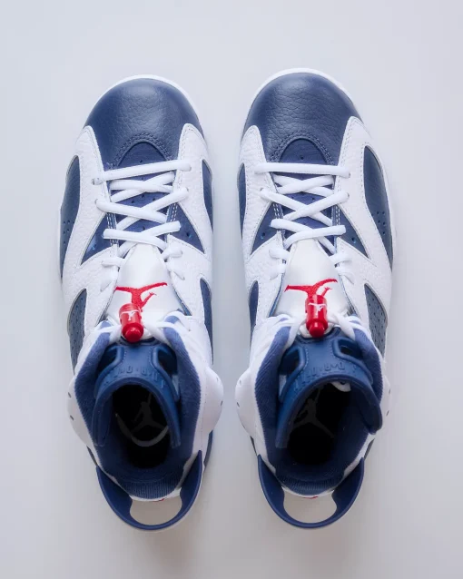 Best Nike Men's Air Jordan 6 Retro "Olympic" White Varsity Red-Midnight Navy