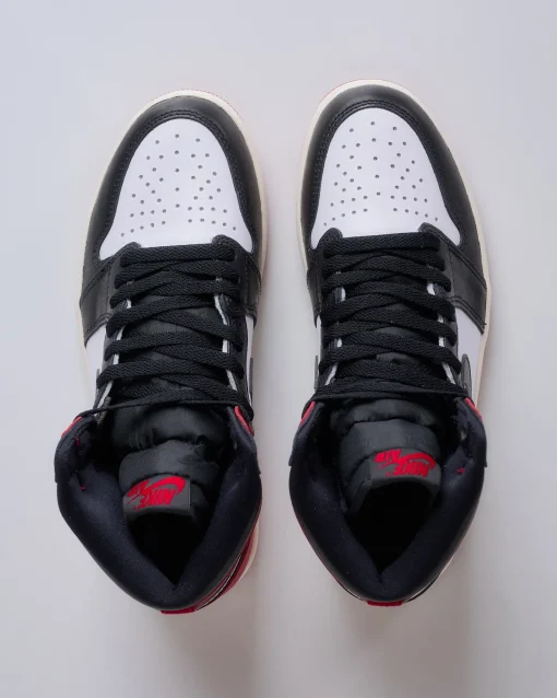 Hot Nike Men's Air Jordan 1 Retro High OG "Black Toe Reimagined" White Black-Varsity Red-Sail DZ5485 106
