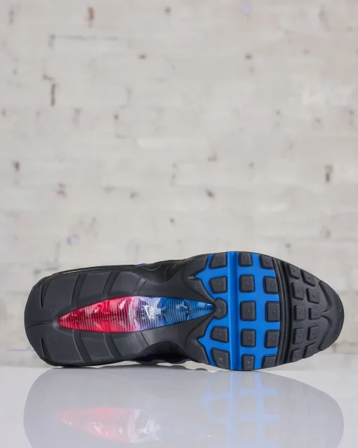 New Nike Men's Air Max 95 Premium "Toronto" White University Red-Blue Jay-Black