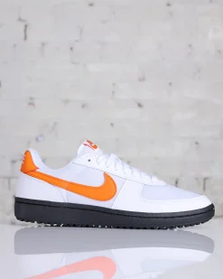 New Nike Men's Field General '82 White/Orange Blaze-Black
