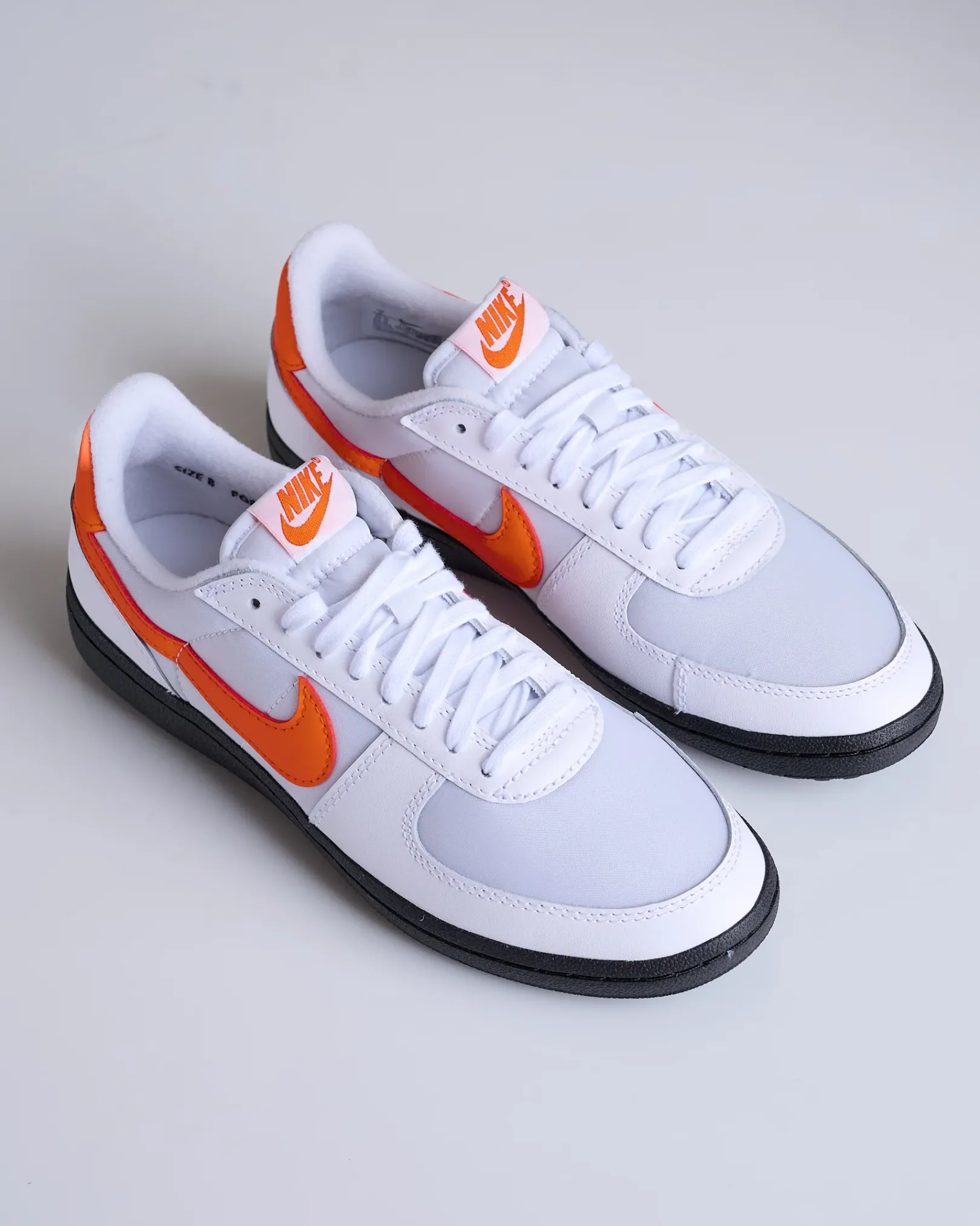 New Nike Men's Field General '82 White/Orange Blaze-Black