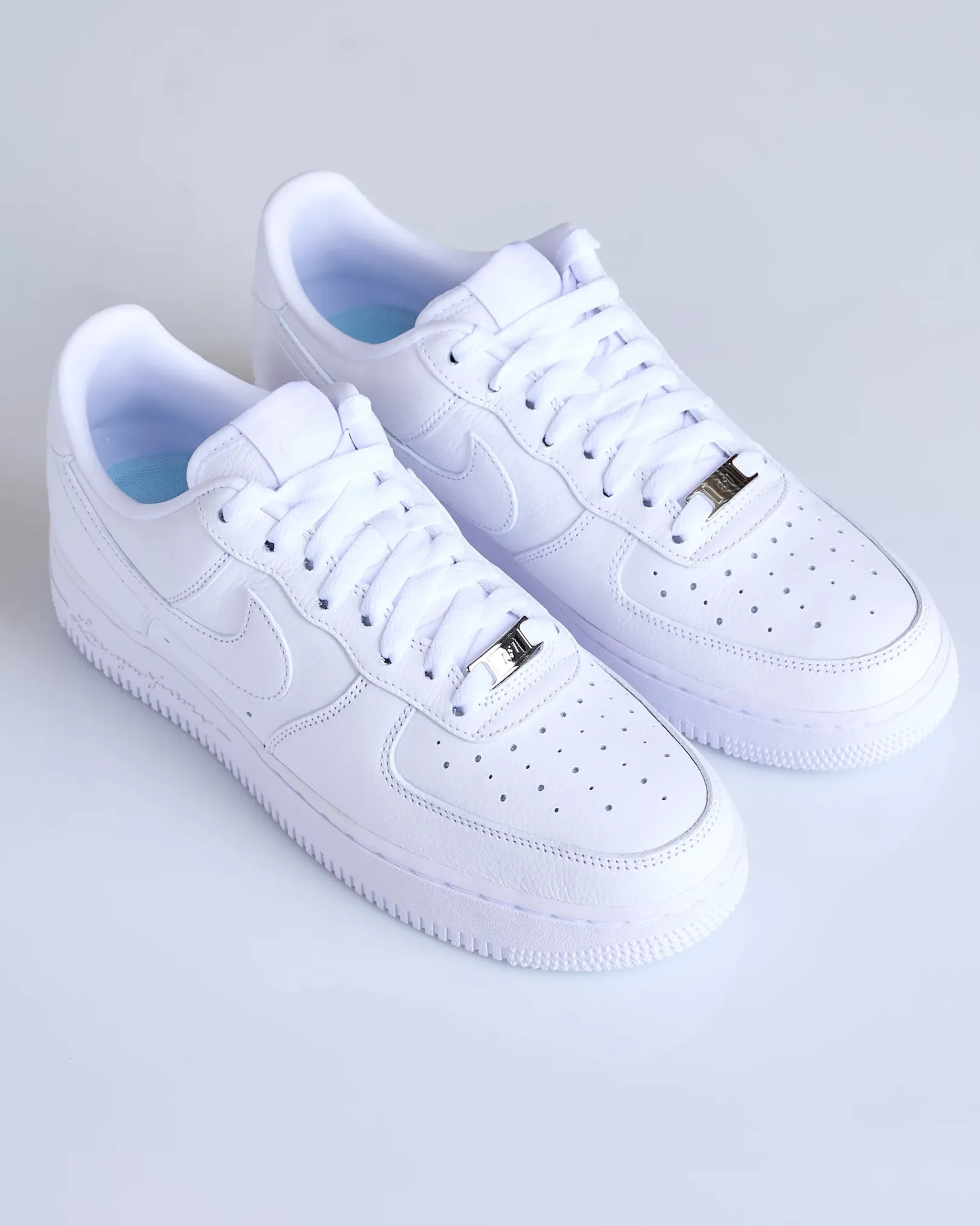 New Nike Men's NOCTA Air Force 1 Low White/White-White-Cobalt Tint
