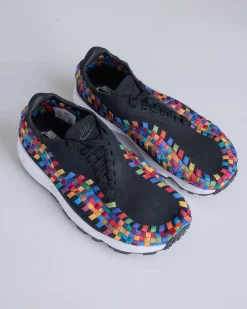 Hot Nike Women's Air Footscape Woven Black Black-White