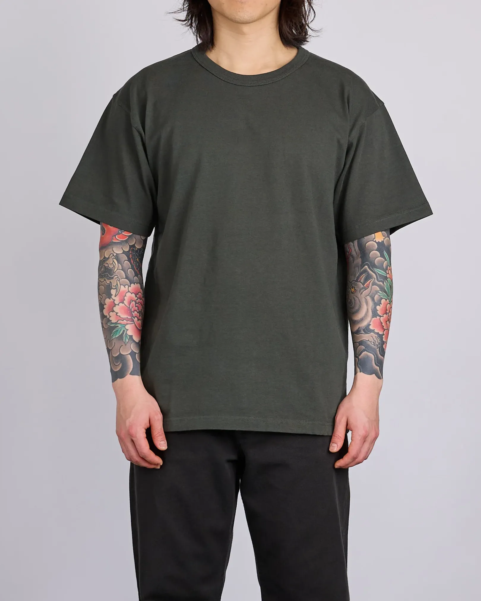 Clearance Norse Projects Simon Heavy T-Shirt Black Olive