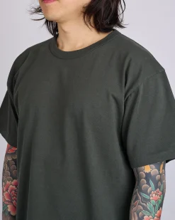 Clearance Norse Projects Simon Heavy T-Shirt Black Olive