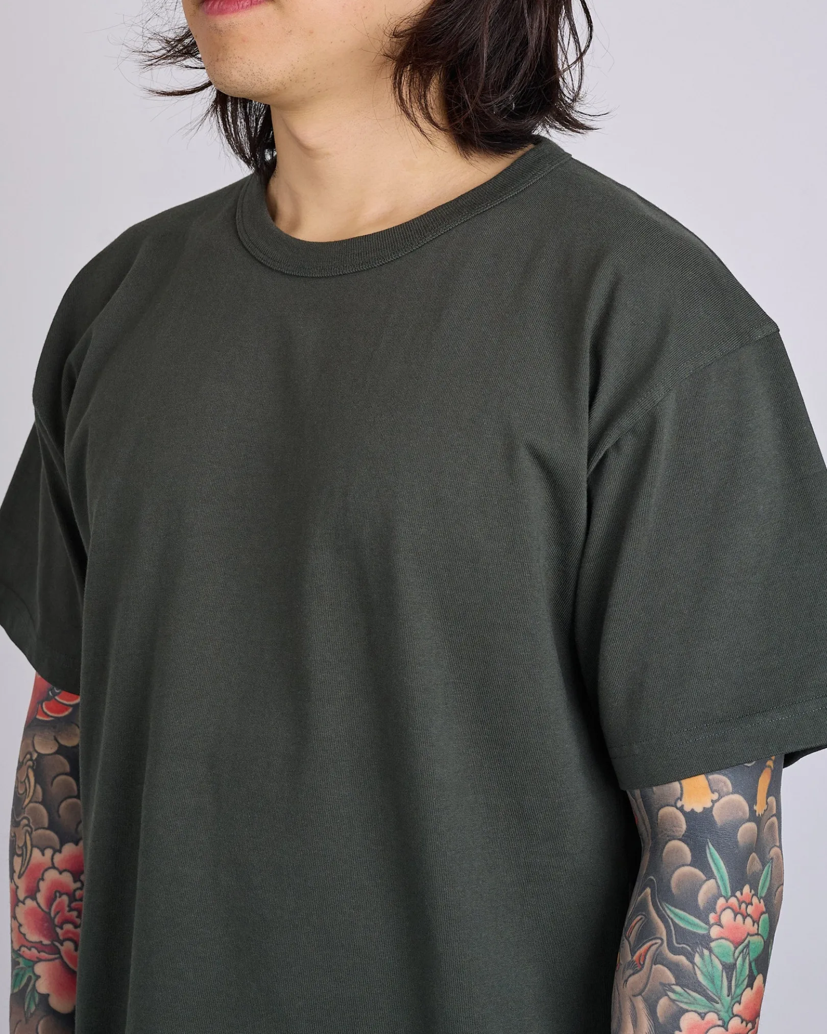 Clearance Norse Projects Simon Heavy T-Shirt Black Olive