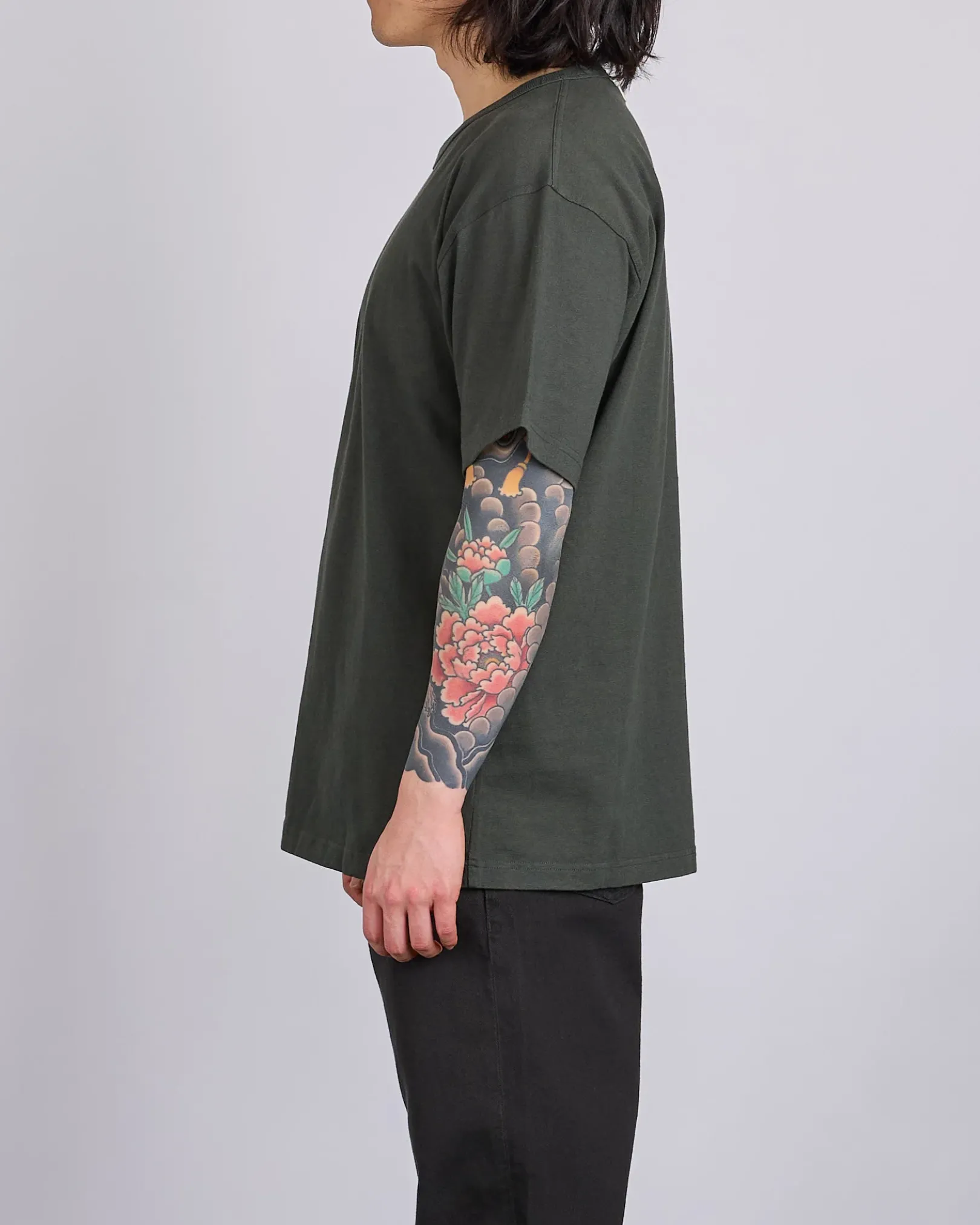 Clearance Norse Projects Simon Heavy T-Shirt Black Olive