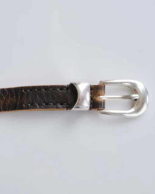 Sale Our Legacy 2cm Braided Belt Vintage Black Leather