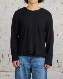 Hot Our Legacy Double Lock Longsleeve Black Crochet Stripe