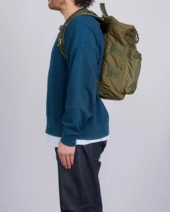 Fashion Porter-Yoshida u0026 Co. Porter Force Daypack Dual Front Pocket Olive Drab