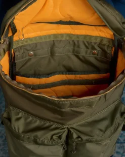 Fashion Porter-Yoshida u0026 Co. Porter Force Daypack Dual Front Pocket Olive Drab
