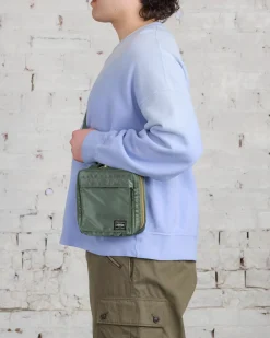 Outlet Porter-Yoshida u0026 Co. Porter Tanker Square Shoulder Bag Sage Green