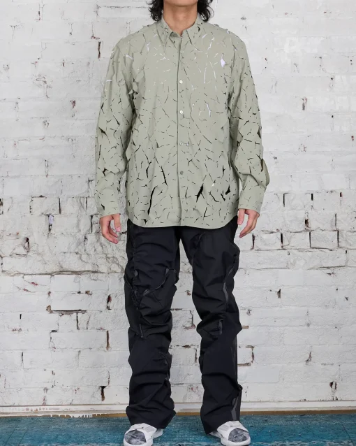 Best POST ARCHIVE FACTION (PAF) 6.0 Shirt Left Olive Green