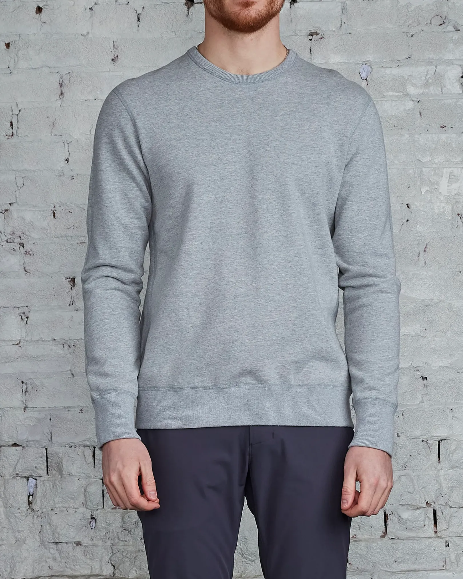 Outlet Reigning Champ Core Crewneck Heather Grey