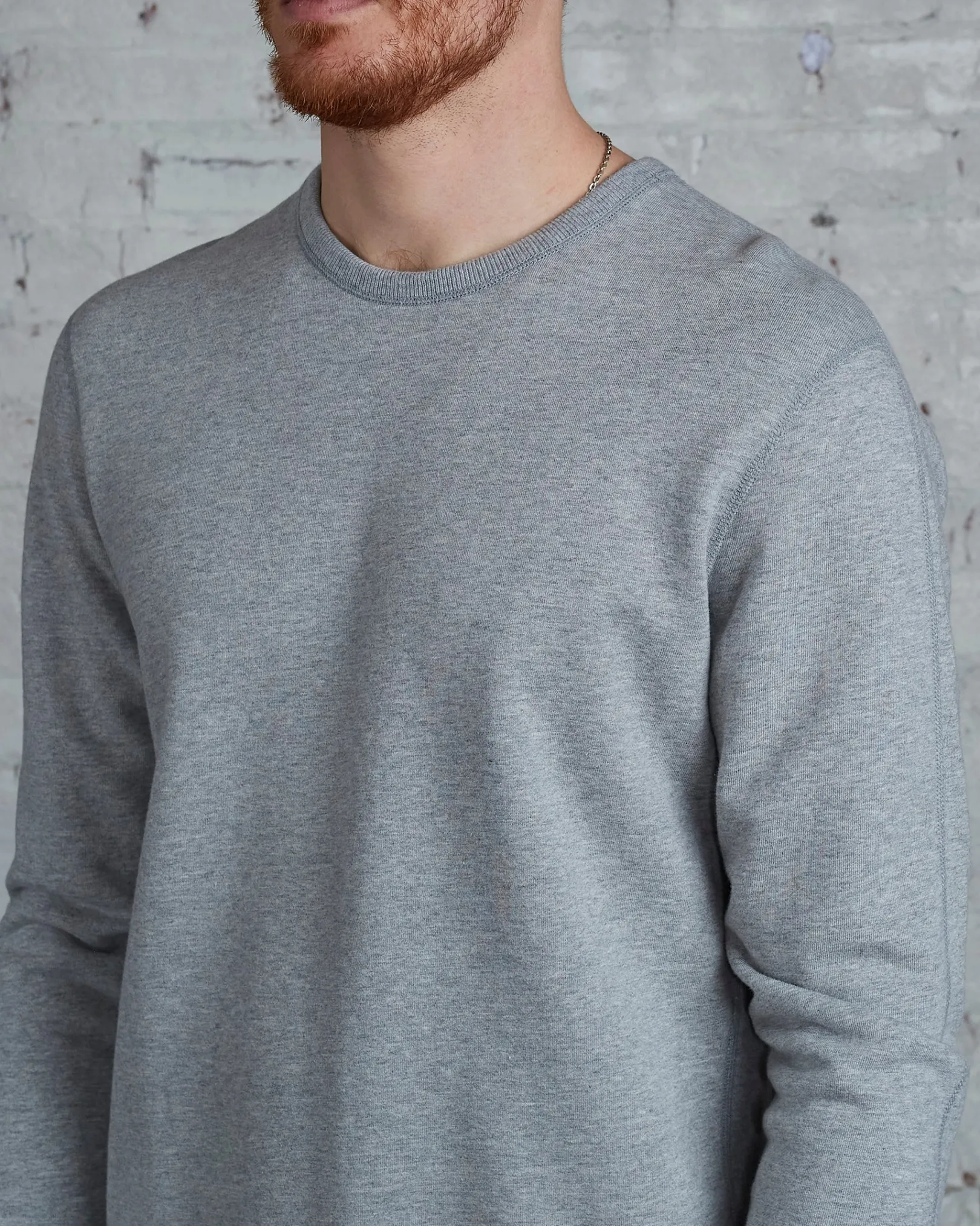 Outlet Reigning Champ Core Crewneck Heather Grey