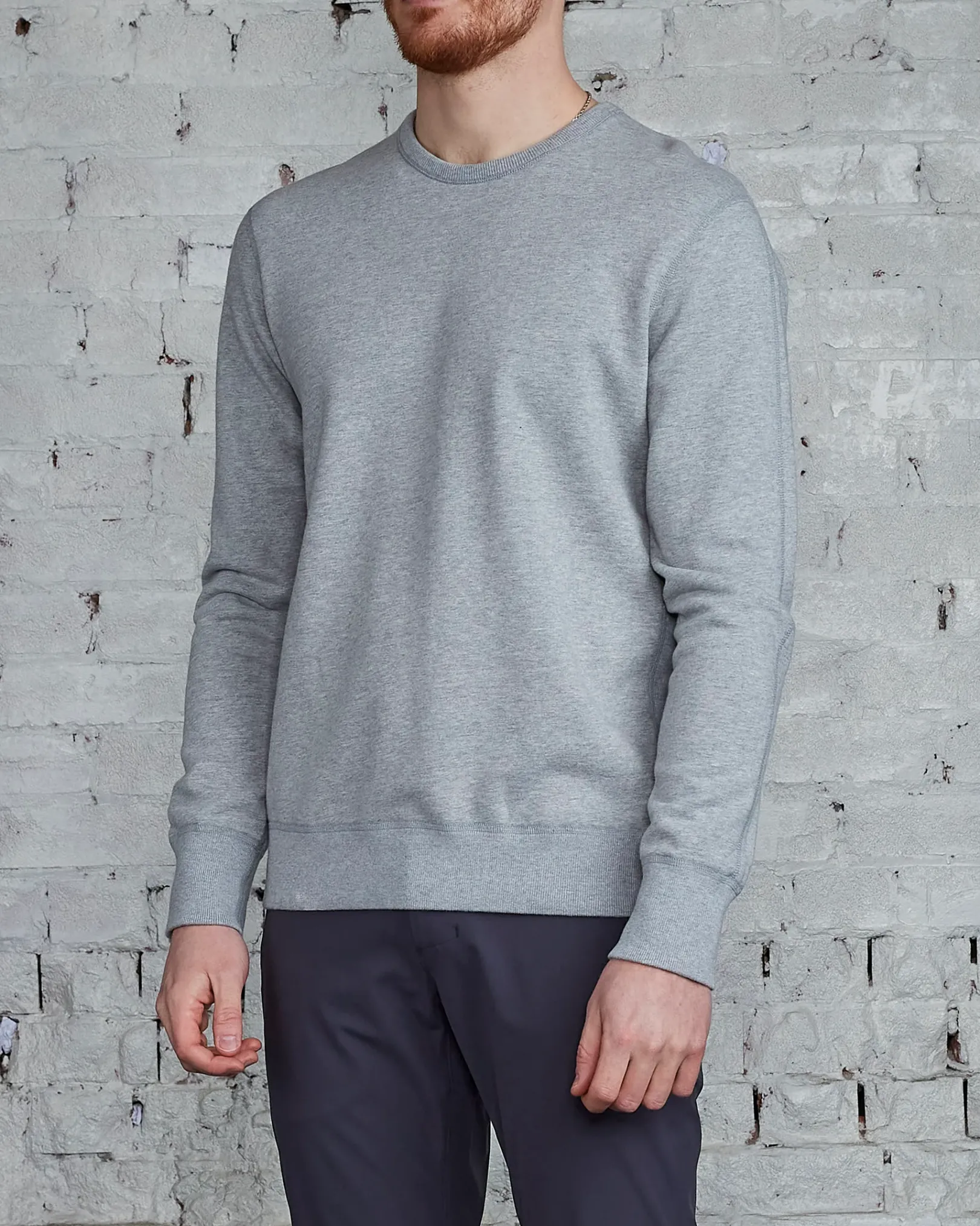 Outlet Reigning Champ Core Crewneck Heather Grey