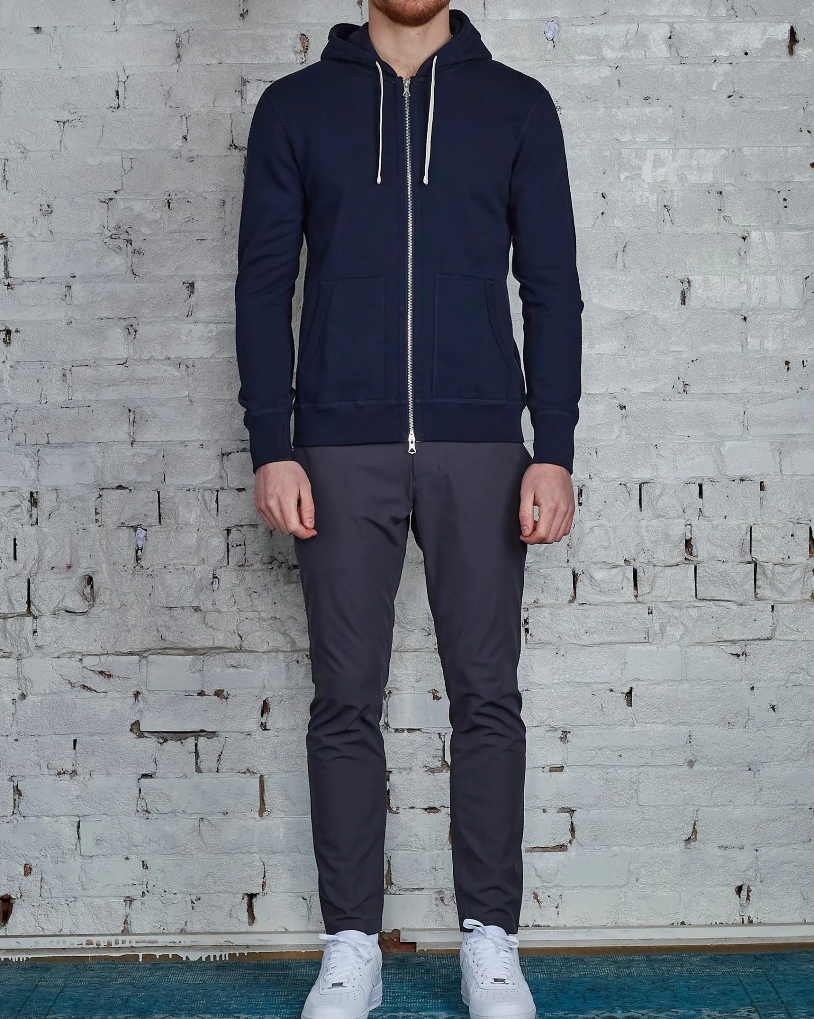 Best Reigning Champ Core Full Zip Hood Navy