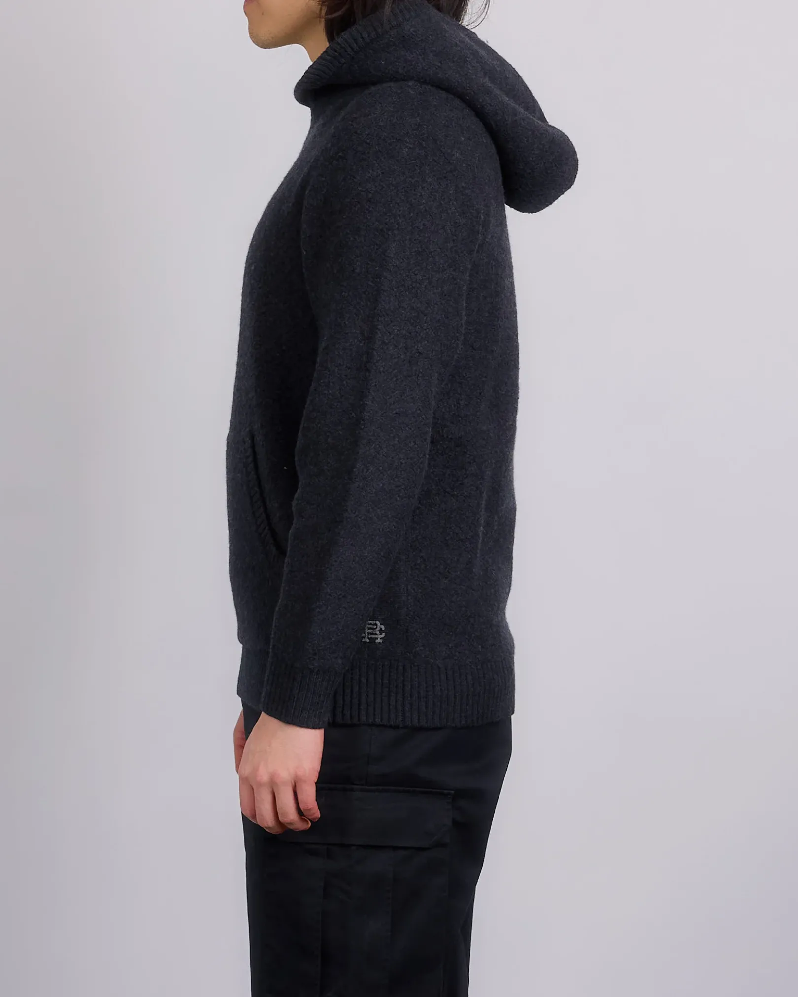 Online Reigning Champ Knit Boucle Hoodie Heather Black