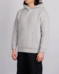 Outlet Reigning Champ Knit Boucle Hoodie Light Grey