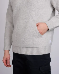 Outlet Reigning Champ Knit Boucle Hoodie Light Grey