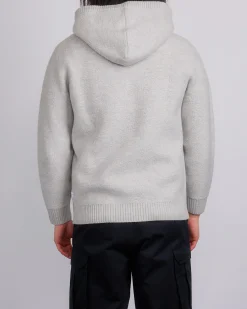 Outlet Reigning Champ Knit Boucle Hoodie Light Grey